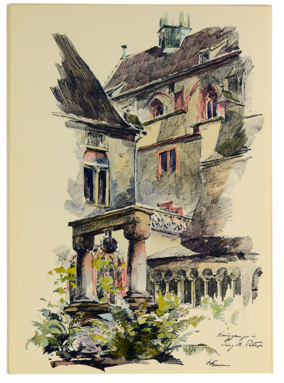 Alt-Strassburg. 24 Aquarell-Skizzen von Robert Küven. 