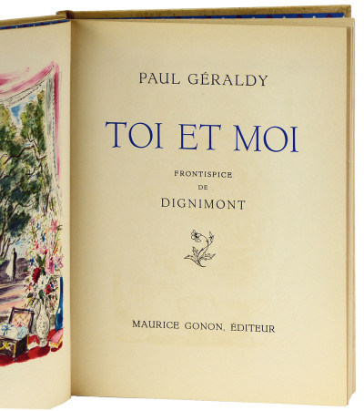 Toi et moi. Frontispice de Dignimont. 