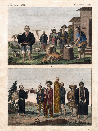Portefeuille des enfants. Mélange intéressant d'Animaux, Plantes, Fleurs, Fruits, Minéraux, Costumes, Antiquités et d'autres Objets instructifs et amusants pour la Jeunesse ; choisis et gravés sur les meilleurs originaux, avec de courtes Explications scientifiques et proportionnées à l'entendement d'un Enfant. - Bilderbuch für Kinder. 