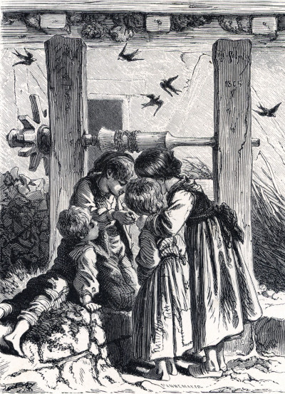 Le premier livre des petits enfants. Alphabet complet illustré par Théophile Schuler. Mise en ordre par J. Macé et P.-J. Stahl. 