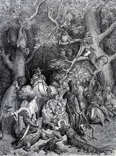 Roland Furieux. Poème héroïque traduit par A. J. Du Pays et illustré par Gustave Doré. 