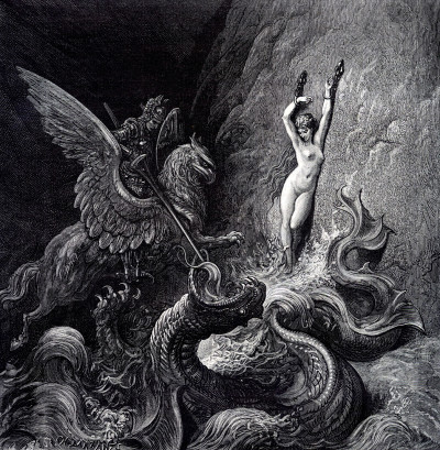 Roland Furieux. Poème héroïque traduit par A. J. Du Pays et illustré par Gustave Doré. 