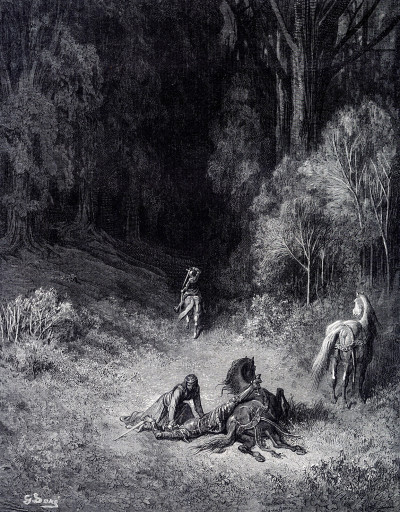 Roland Furieux. Poème héroïque traduit par A. J. Du Pays et illustré par Gustave Doré. 