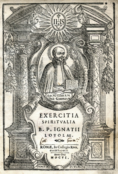 Exercitia spiritualia B. P. Ignatii Loyolae. Relié à la suite : Directorium in exercitia spiritualia B. P. N. Ignatii. 