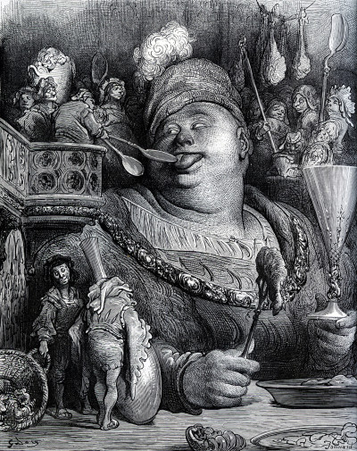 Œuvres de Rabelais. Texte collationné sur les éditions originales avec une vie de l'auteur, des notes et un glossaire, par Louis Molland. Illustrations de Gustave Doré. 