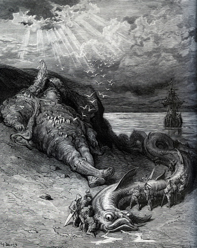 Œuvres de Rabelais. Texte collationné sur les éditions originales avec une vie de l'auteur, des notes et un glossaire, par Louis Molland. Illustrations de Gustave Doré. 