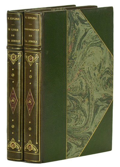 Le Livre de la Jungle. Le second Livre de la Jungle. Traduction de L. Fabulet et R. d'Humières. Bois gravés de Pierre Falké. 