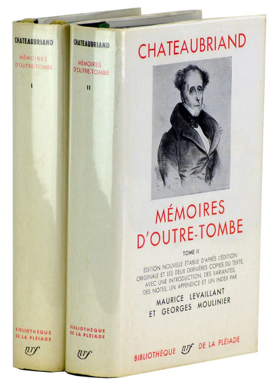 Mémoires d'Outre-Tombe. Édition nouvelle établie d'après l'édition originale et les deux dernières comoes du texte. Avec une introduction, des variantes, des notes, un appendice et des index par Maurice Levaillant et Georges Moulinier. 