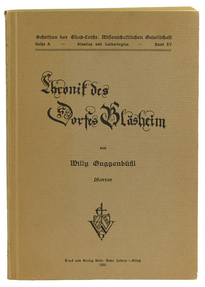 Chronik des Dorfes Bläsheim. 