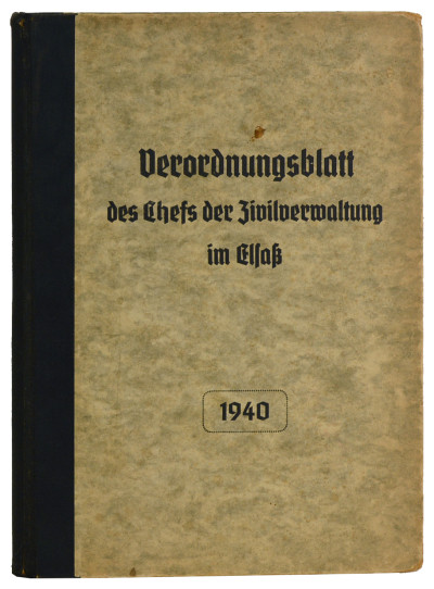 Verordnungsblatt des Chefs der Zivilverwaltung im Elsass. 1940. 