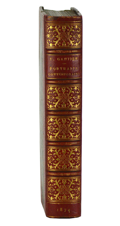 Portraits contemporains. Littérateurs - peintres - sculpteurs - artistes dramatiques. Avec un portrait de Théophile Gautier d'après une gravure à l'eau-forte par lui-même vers 1833. 