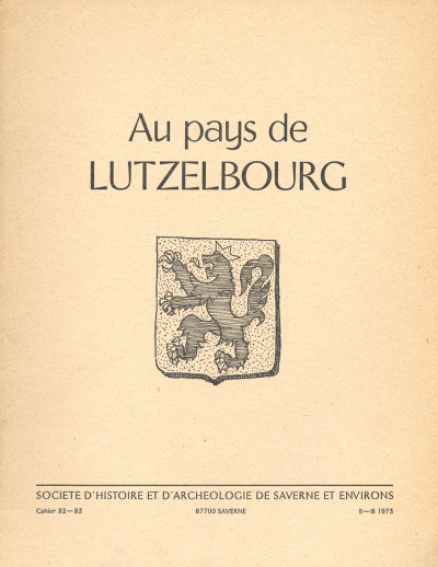 Au pays de Lutzelbourg. 