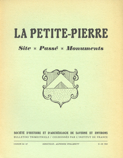 La Petite-Pierre. Site, passé, monuments. 