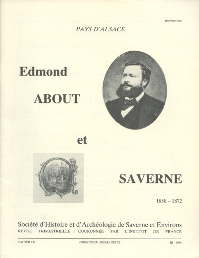 Edmond About et Saverne. 
