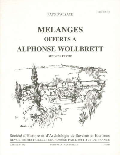 Mélanges offerts à Alphonse Wollbrett. Première et seconde parties. 