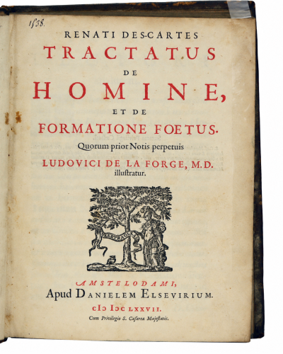 Tractatus de homine, et de formatione foetus. Quorum prior notis perpetuis Ludovici de La Forge, M.D. illustratur. 