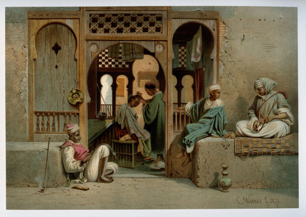 Nilbilder. Vier und Zwanzig Facsimiles nach Aquarellen. Naturaufnahmen während zweier Orientreisen 1862 und 1865 von Karl Werner. Erläuternde Texte von A. E. Brehm und J. Dümichen. Pantographie-Ausgabe Seitz-Patent. 