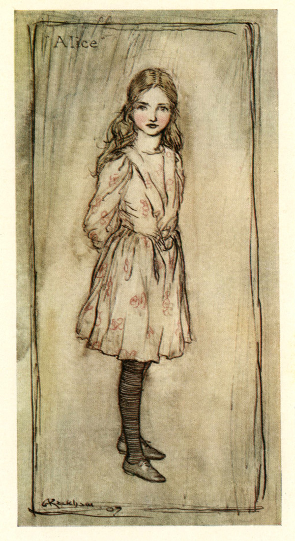Aventures d'Alice au pays des merveilles. Illustrées par Arthur Rackham. 