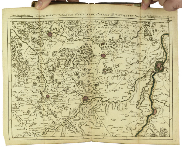 [Nouveau théâtre de la guerre aux Pays-Bas, ou Cartes très détaillées du Duché de Brabant et partie de la Hollande dressées d’après les meilleures du pays et en particulier celle d’Hollande, en 20 feuilles, par Covens et Mortier]. 