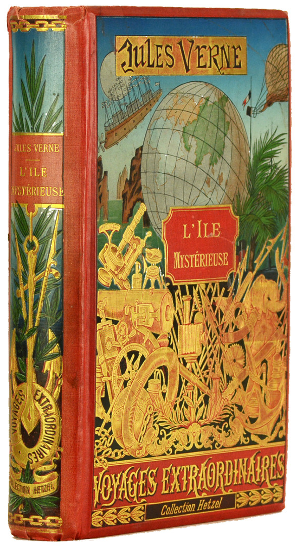 L'île mystérieuse. Illustrée de 154 dessins par Férat, gravés par Barbant. 