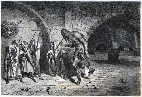 Les aventures du chevalier Jaufre et de la belle Brunissende, traduites par Mary Lafon, illustrées de 20 belles gravures dessinées par G. Doré. Relié à la suite : Fierabras. Légende nationale traduite par Mary Lafon et illustrée de douze belles gravures dessinées par G. Doré. 