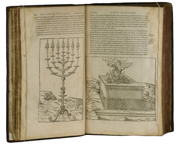 Histoire de Fl. Josèphe, sacrificateur hebrieu, mise en françois, reveuë sur le grec et illustrée de chronologie, figures, annotations et tables, tant des chapitres que des principales matières, par D. Gilb. Genebrard. 