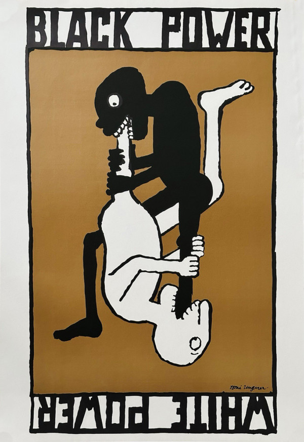 Affiche originale : "Black Power / White Power". 