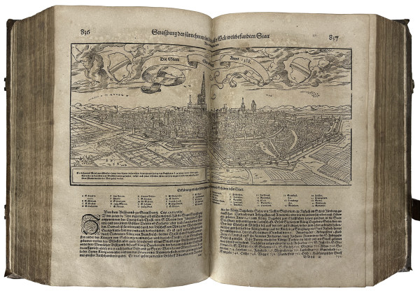 Cosmographia, das ist : Beschreibung der gantzen Welt, darinnen aller Monarchien, Keyserthumben, Königreichen, Fürstenthumben, Graff- und Herrschafften, Ländern… Auff das newe übersehen und mit vielerley nothwendigen Sachen trefflich vermehrt. 