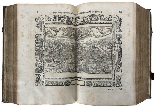 Cosmographia, das ist : Beschreibung der gantzen Welt, darinnen aller Monarchien, Keyserthumben, Königreichen, Fürstenthumben, Graff- und Herrschafften, Ländern… Auff das newe übersehen und mit vielerley nothwendigen Sachen trefflich vermehrt. 