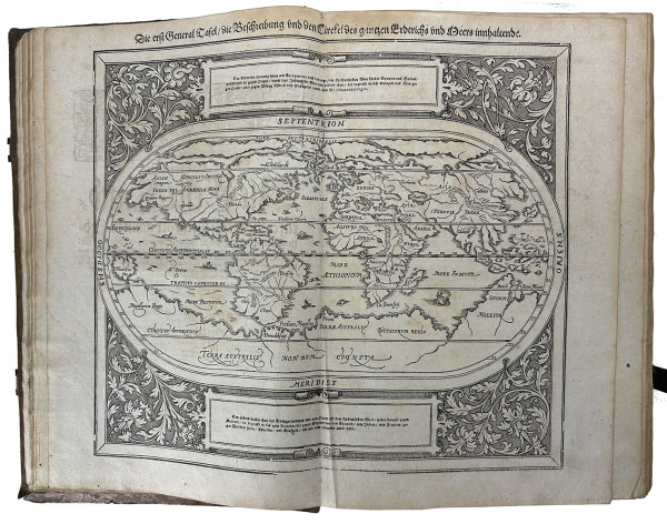 Cosmographia, das ist : Beschreibung der gantzen Welt, darinnen aller Monarchien, Keyserthumben, Königreichen, Fürstenthumben, Graff- und Herrschafften, Ländern… Auff das newe übersehen und mit vielerley nothwendigen Sachen trefflich vermehrt. 