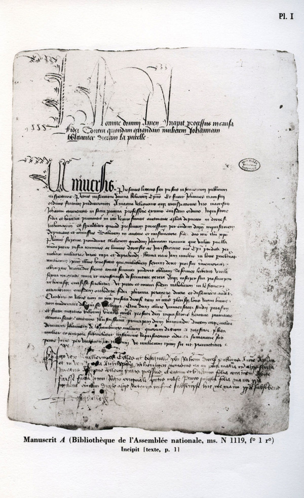 Procès de condamnation de Jeanne d'Arc. Texte établi et publié par Pierre Tisset avec le concours de Yvonne Lanhers. Procès en nullité de la condamnation de Jeanne d'Arc. Texte établi et publié par Pierre Duparc. 