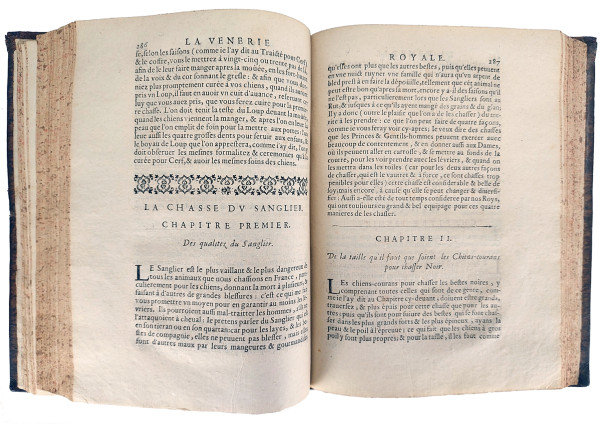 La Venerie royale divisée en IV parties, qui contiennent les Chasses du Cerf, du Lievre, du Chevreüil, du Sanglier, du Loup & du Renard. Avec le dénombrement des Forests & grands Buissons de France, où se doivent placer les Logemens, Questes, & Relais, pour y chasser. Par Messire Robert de Salnove, Conseiller, & Maistre-d'Hôstel ordinaire de la Maison du Roy, Lieutenant dans la grande Louveterie de France, Escuyer ordinaire de Madame Royale Christine de France, Duchesse de Savoye, & Gentil-homme de la Chambre de S. A. R. de Savoye. 