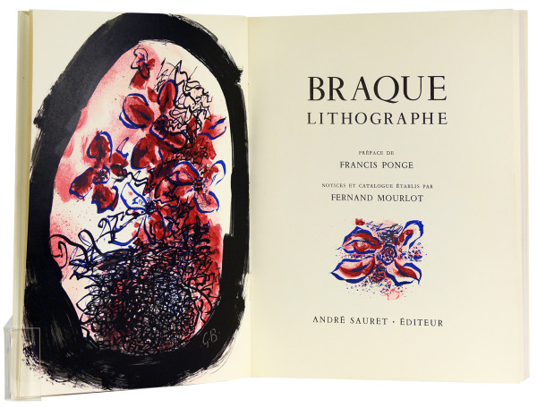 Braque lithographe. Préface de Francis Ponge. Notice et catalogue établis par Fernand Mourlot. 