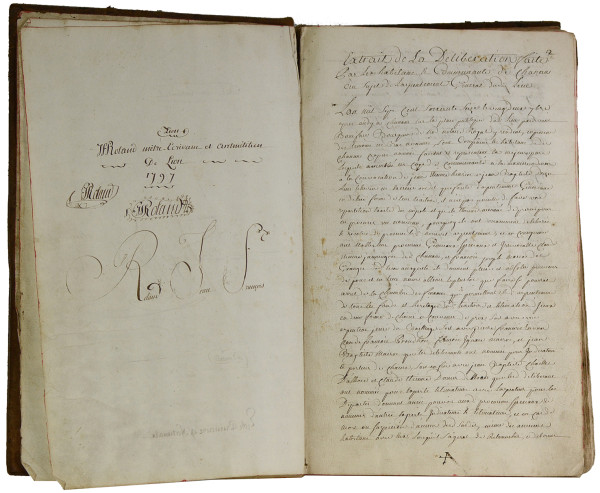 Manuscrit administratif relatif à l’arpentage et à l’estimation des biens d’une communauté rurale comtoise située dans le Haut-Doubs, dans la région de Morteau. 