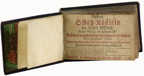 Güldenes Schatz-Kästlein der Kinder Gottes, deren Schatz im Himmel ist : bestehend in auserlesenen Sprüchen der heiligen Schrift…. 