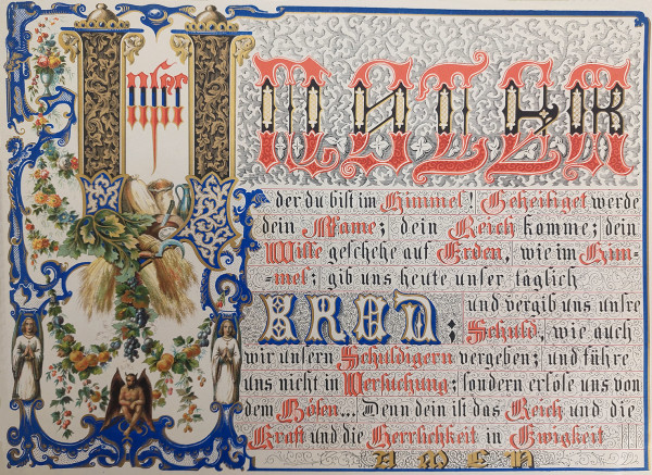 Gedenktafeln des christlichen Glaubens. 20 Compositionen von Louis Schoenhaupt (Mülhausen). Pariser Veltaustellung 1867, Bronze Medaille. Chromolithographie von E. Simon, in strassburg. 