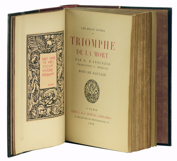 Triomphe de la mort. Traduction G. Hérelle. Bois de Sauvage. 
