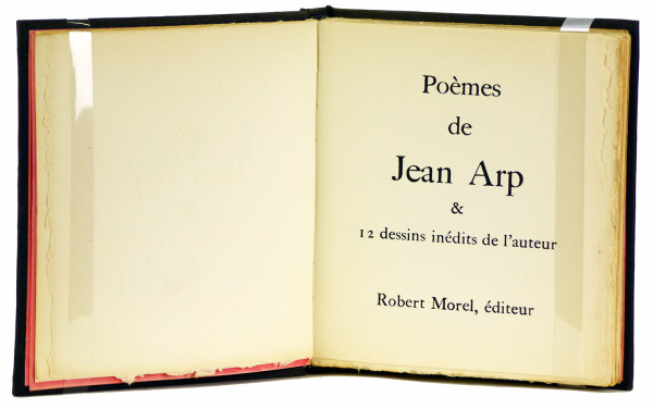 L'Ange & la Rose. Poèmes de Jean Arp & 12 dessins inédits de l'auteur. 