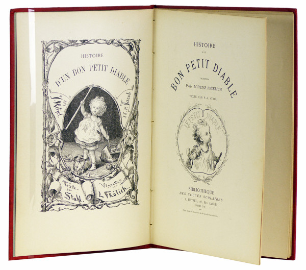 Histoire d'un bon petit diable. Vignettes par Lorenz Frœlich. Texte par P.-J. Stahl. 