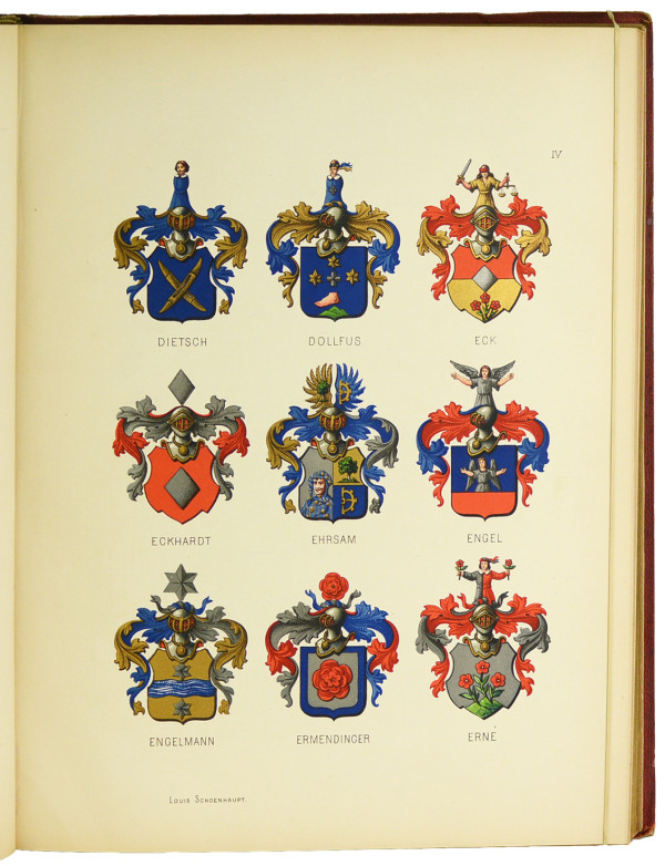 Livre d'Or (Bürgerbuch) de la ville de Mulhouse, par Nicolas Ehrsam. Nouvelle édition revue et augmentée par Louis Schoenhaupt. 