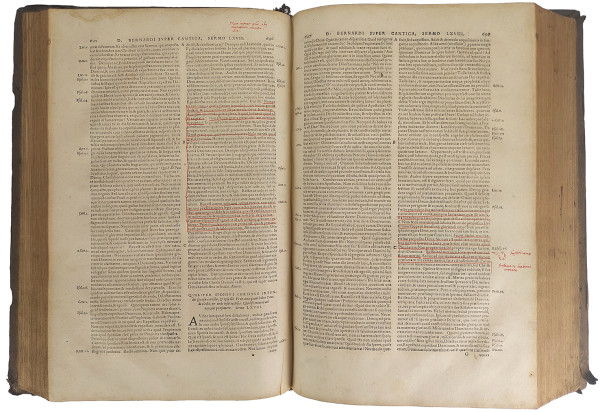 Divi Bernardi, religiosissimi Ecclesiae doctoris, ac primi Clareuallensis coenobij Abbatis, Opera, quae quidem colligi undequaque in hunc usque diem potuêre, omnia. Accuratiore, quàm unquam antea, recognitione, ac solerti ad vetustiorum exemplarium fidem collatione, integritati suae restituta… Accessit locorum Scripturae sacrae obiter in his D. Bernardi operibus explicatorum, Rerumque et verborum memorabilium Index. 