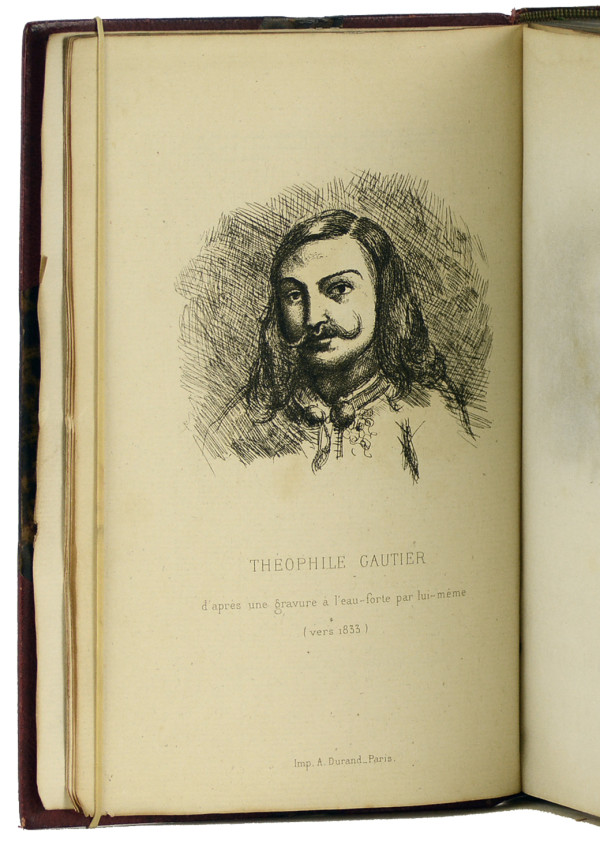 Portraits contemporains. Littérateurs - peintres - sculpteurs - artistes dramatiques. Avec un portrait de Théophile Gautier d'après une gravure à l'eau-forte par lui-même vers 1833. 