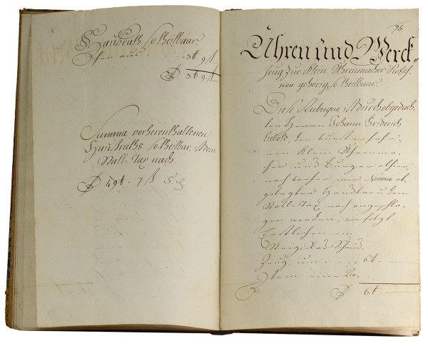 Inventarium über Weiland Frauen Margaretha Salome Nägelin gebohrne Nannreitherin, Herrn Georg Heinrich Nagels des Kunst-erfahrenen Klein-Uhrmachers und Bürgers allhier zu Straßburg, im Leben gewesene Frau Begattin, nunmehro seligen Vermögens-Nachlaßenschafft, aufgerichtet im Jahr 1783. 