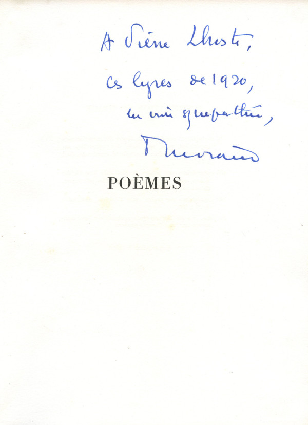 Poèmes (1914 - 1924). Lampes à Arc, Feuilles de Température, suivis de Vingt-cinq poèmes sans oiseaux. Illustré de seize aquarelles de Georges Gaudion. 