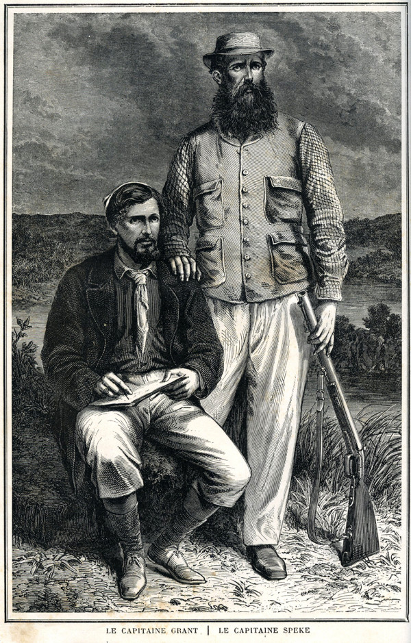 Les sources du Nil. Journal de voyage du capitaine John Hanning Speke. Traduit de l'anglais, avec l'autorisation de l'auteur par E. D. Forgues. Cartes et gravures d'après les dessins du capitaine J. A. Grant. Troisième édition. 
