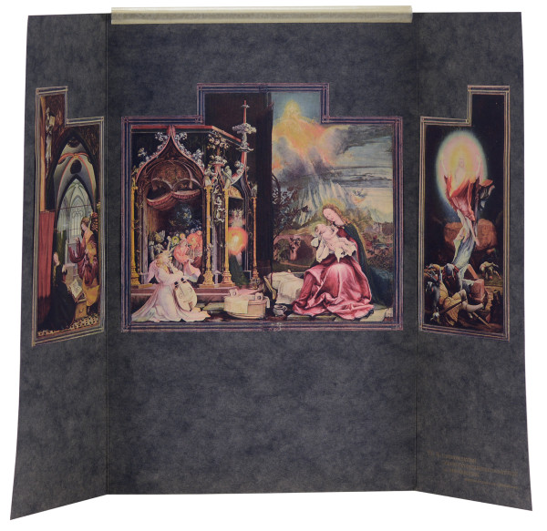Le Rétable d'Issenheim au Musée d'Unterlinden à Colmar. Les peintures et les sculptures du retable reproduites en héliochromie. 